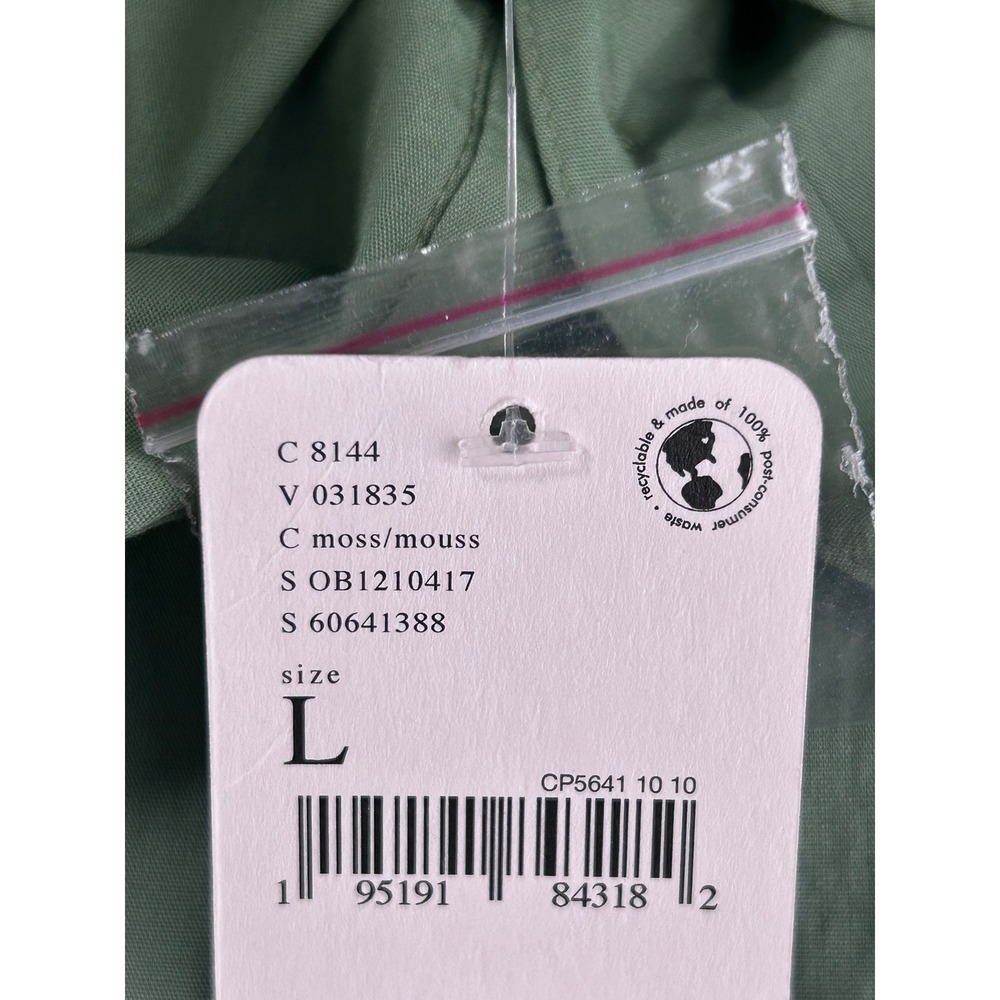 NEW Free People One of the Boys Open Tie Back Shirt Moss Green Oversized - CJ - Picture 5 of 8